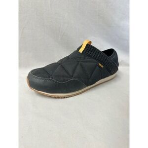 Teva Ember Moc Slippers Womens‎ 10 Black Good Quilted Collapsible Heel 1018225